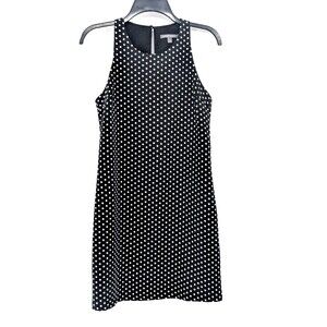 Tinley Road Polka Dot Sleeveless Black White Round Neck Shift Dress Size XS